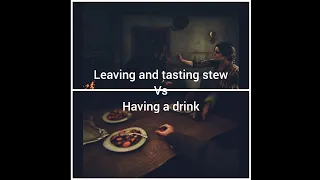 Red Dead Redemption 2 Arthur visit's pig farm leave and taste stew vs have a drink