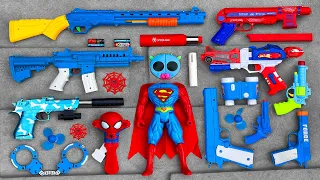 Superman Action Series Guns & Equipment, Realistic AR Gun Scar, Spider Man MP40, Revolvers, Handcuff