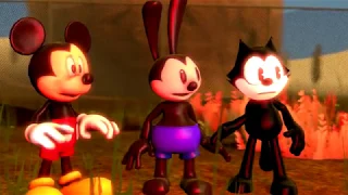 (SFM) Bendy, Mickey, Oswald, and Felix (Original Audio from Dark Box)