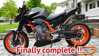 Build On The KTM Duke 890R Is Complete !! #fastrak890