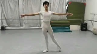 ballet boy dance in full set white tights