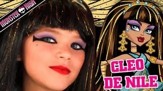 Cleo De Nile Monster High Doll Costume Makeup Tutorial for Halloween