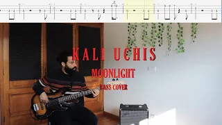 Kali Uchis // Moonlight [Bass Cover + Tabs]
