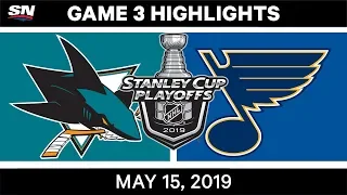 NHL Highlights | Sharks vs. Blues, Game 3 – May 15, 2019