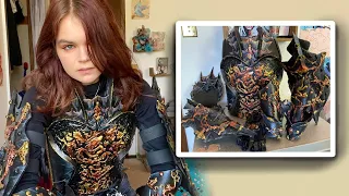 Making my FIRST foam armor set! (aka becoming a dark dragon knight)