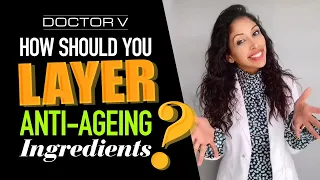 Doctor V - How Should You Layer Anti - Ageing Ingredients | Black or Brown Skin | #shorts