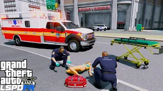 GTA 5 Paramedic Mod FDNY Ambulance Responding To EMS Calls In New York City