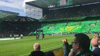 Celtic ultras TIFO DISPLAY | Celtic 3-2 Rangers LET THE PEOPLE SING!