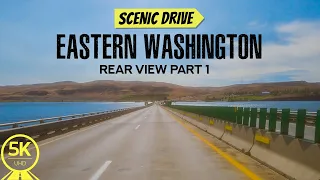 5К Scenic Roads of Eastern Washington USA - Exploring Grand Coulee Dam Area - Rear View - Part #1