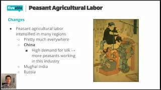 AP World Unit 4: CCOT Peasant Labor Systems