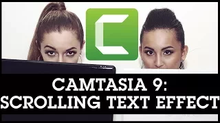 Camtasia 9 Scrolling Text Effect Tutorial - Create Rolling Movie Credits!