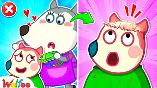 Baby Jenny First Haircut | Hairstyle | Funny Stories for Kids | Wolfoo Family