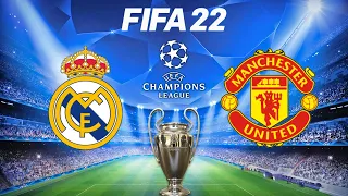 FIFA 22 | Real Madrid vs Manchester United - UEFA Champions League 2022 - Full Gameplay