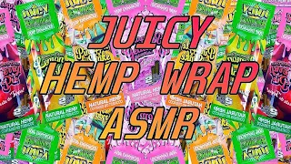 ASMR - Rolling a Juicy hemp wrap blunt while making sounds to make you fall asleep