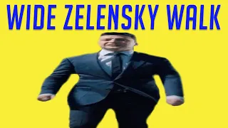 Wide Zelensky walking for 1 hour (President of Ukraine)