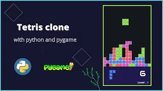 Create Tetris with python and pygame | gamedev | #shorts #ytshorts