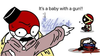 Baby with a gun /shit post ?/ #countryhumans #animation