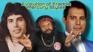 Evolution of Freddie Mercury Styles (reaction) #queen #freddiemercury