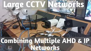 How to link AHD & IP CCTV Camera networks together into one large CCTV Camera installation