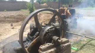 Old Block  diesel engine technology - ruston hornsby engine -tubewell in Pakistan Saqib Studio