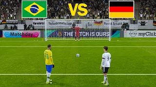 BRAZIL vs GERMANY - Final FIFA World Cup 2026 - Penalty Shootout | Neymar vs Muller | PES