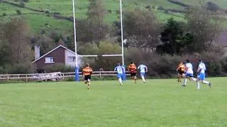 Jack Macklin try saving tackle V OLBC Oct 2009