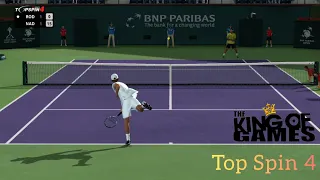 Top Spin 4 | Still MASTERPIECE in 2024. | NADAL vs RODDICK | 4K | Indian Wells | XBOX360 Gameplay