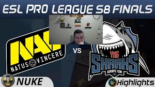 Манурин смотрит: МАТЧ НА ВЫЛЕТ Na'Vi vs Sharks - ESL Pro League Season #8