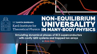 Simulating dynamical phases of BCS superconductors with cavity QED systems and... ▸ Ana Rey