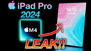 BIG NEWS! M4 LEAK for 2024 iPad Pro - M3 CANCELLED!