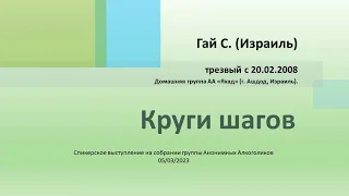 Круги шагов. Гай С. (Израиль) Спикерское выступление на собрании Анонимных Алкоголиков