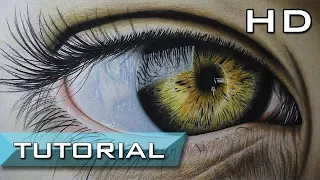 How to Draw a Realistic Eye with Colored Pencils Step by Step Easy - Learn To Draw a Realistic Eye