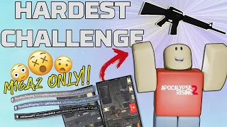 😲Hardest Challenge Only Using The M16A2!!!😲(Apocalypse Rising 2)