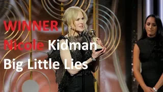 Golden Globe Awards 2018 -  WINNER Nicole Kidman -Best Performance by an Actress in a Limited Series