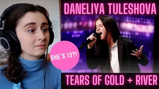 Singers First Reaction to Daneliya Tuleshova - Tears of Gold (AGT) + River