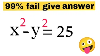 Nice two variables equation solving | math Olympiad