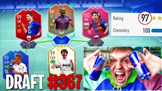 197 RATED! - I Spent 24 Hours Doing FUT DRAFTS!! (FIFA 19 Challenge)