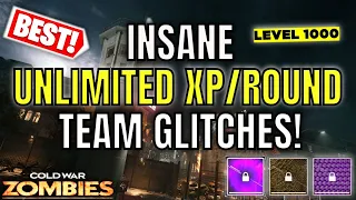 INSANE UNLIMITED XP/ROUND TEAM GLITCHES! Level Up Fast Cold War Zombies! Season 6 Cold War Glitches