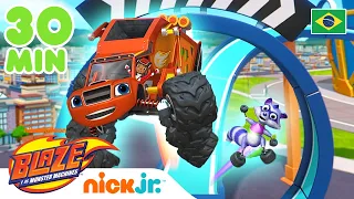 30 minutos de enigmas e jogos! | Blaze e os Monster Machines