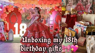 Unboxing my 18th Birthday gifts 🎉🛍️✨|JOELINE PAGUIO