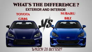 2023 Toyota GR86 vs 2023 Subaru BRZ - Differences (Exterior and Interior)