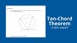 Prove Tan-Chord Theorem Grade 12 Mathematics November 2021 (Circle Theorems)