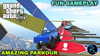 [Hindi] GTA V | AMAZING PARKOUR RACE FUN WITH RON