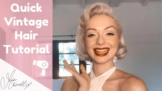 QUICK VINTAGE HAIR TUTORIAL: What To Do When Your Set Has Fallen Out!