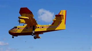 Canadair CL-415 242 Landing Runway 29 CYQB