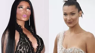 Nicki Minaj Licks Bella Hadid’s Neck At AmFar Gala In Cannes - Granny News