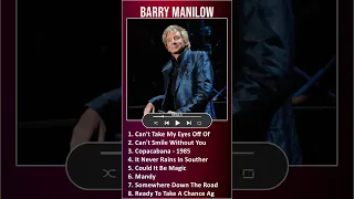 Barry Manilow MIX Best Songs #shorts ~ 1960s Music ~ Top Rock, Contemporary Pop Rock, Pop, Adult