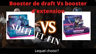 Boîte de boosters de draft Vs Boîte de boosters d'extension (seconde et dernière partie).