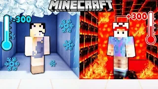 MINECRAFT EKSPERYMENT - ZIMNA VS GORĄCA MASZYNA | Vito vs Bella