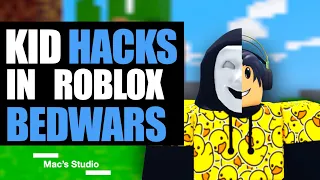 Kid HACKS IN ROBLOX BEDWARS, What Happens Next Is Shocking...